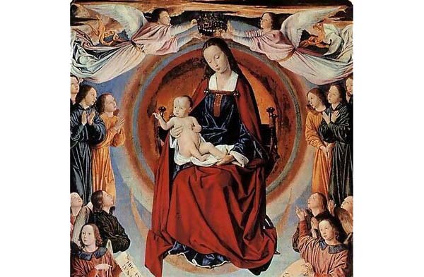 Maitre de Moulins's 15th century painting of the Virgin and Child